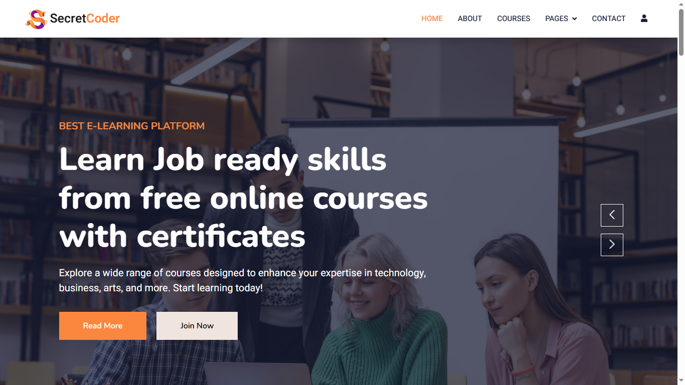 E-Learning Website
